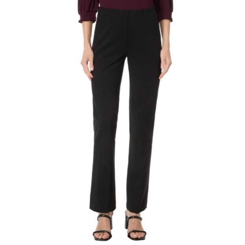 Elliott Lauren Ponte Size 12 Straight Leg Cotton Blend Hidden Elastic Waist Dre - Picture 8 of 10